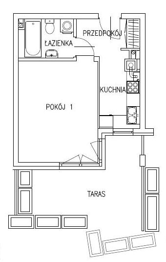 Zdjęcie do ogłoszenia KAWALERKA DO WYNAJĘCIA. NOWE BUDOWNICTWO (2010)